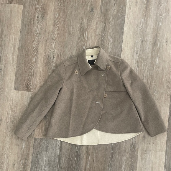 Tan Cashmere and Wool Blend Jacket - Picture 1 of 6